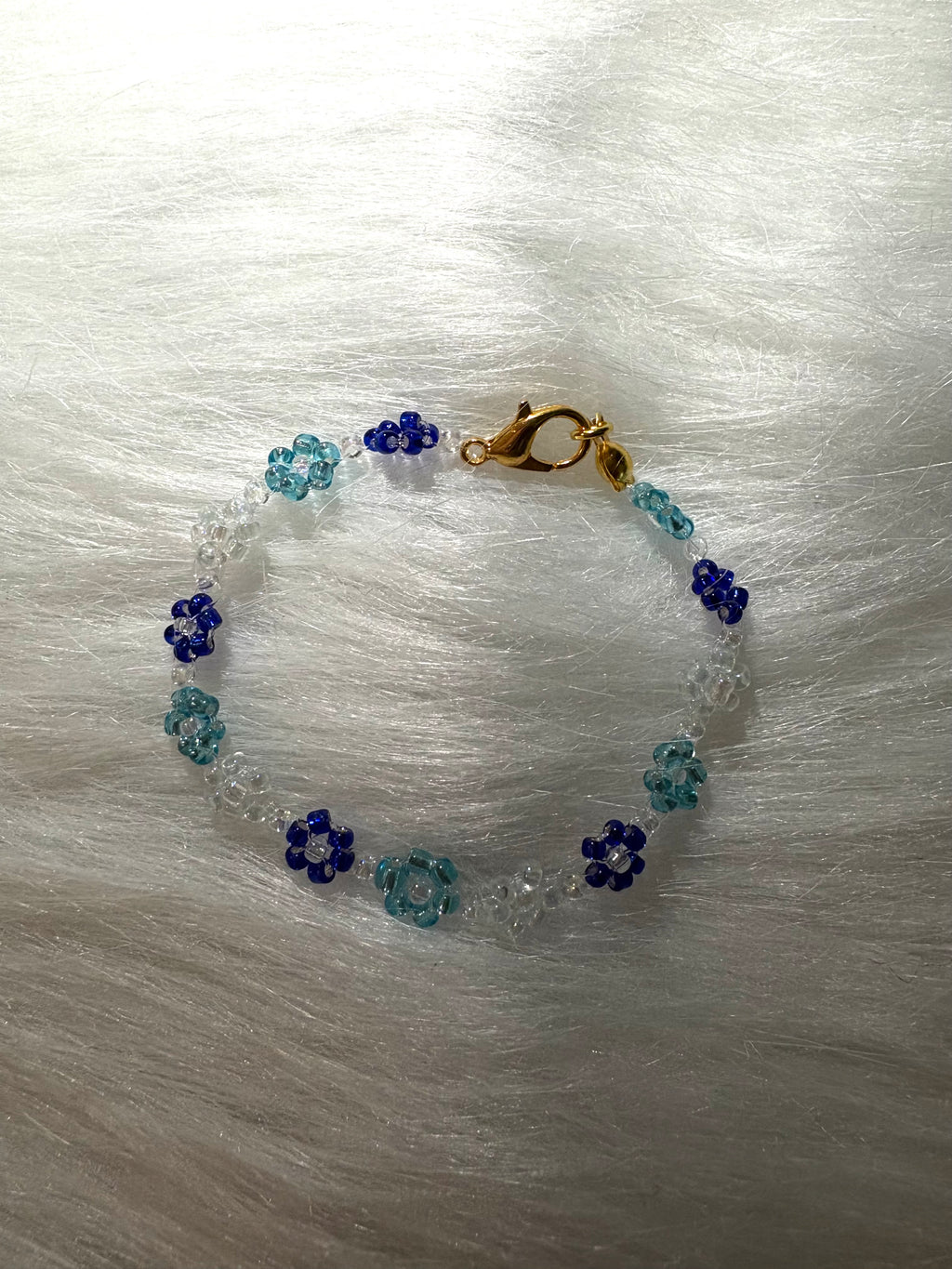Blue Daisy Bracelet
