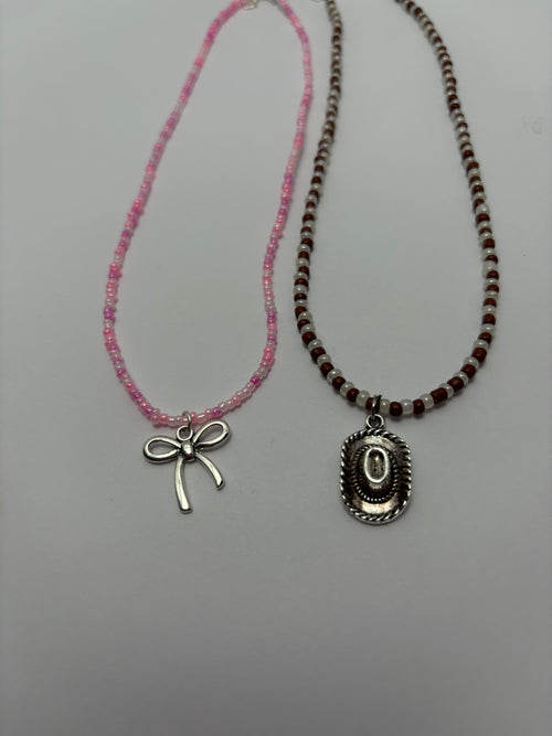 Beaded Charm Necklaces