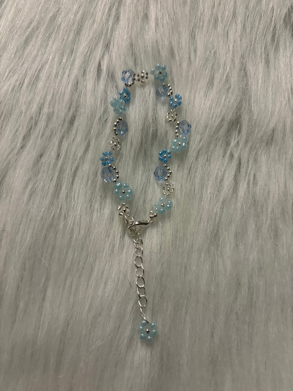 Sky Blue Daisy Bracelet