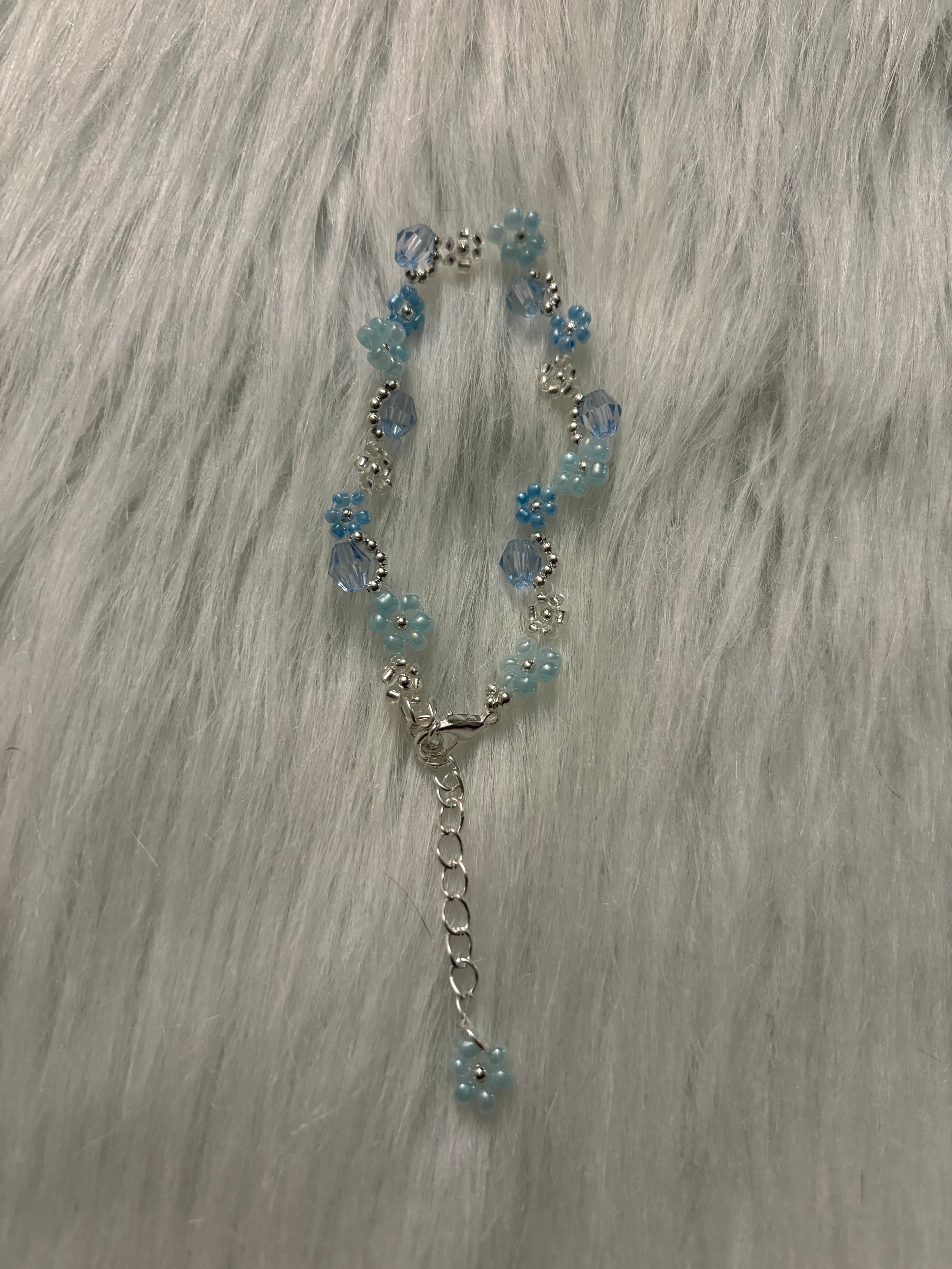 Sky Blue Daisy Bracelet