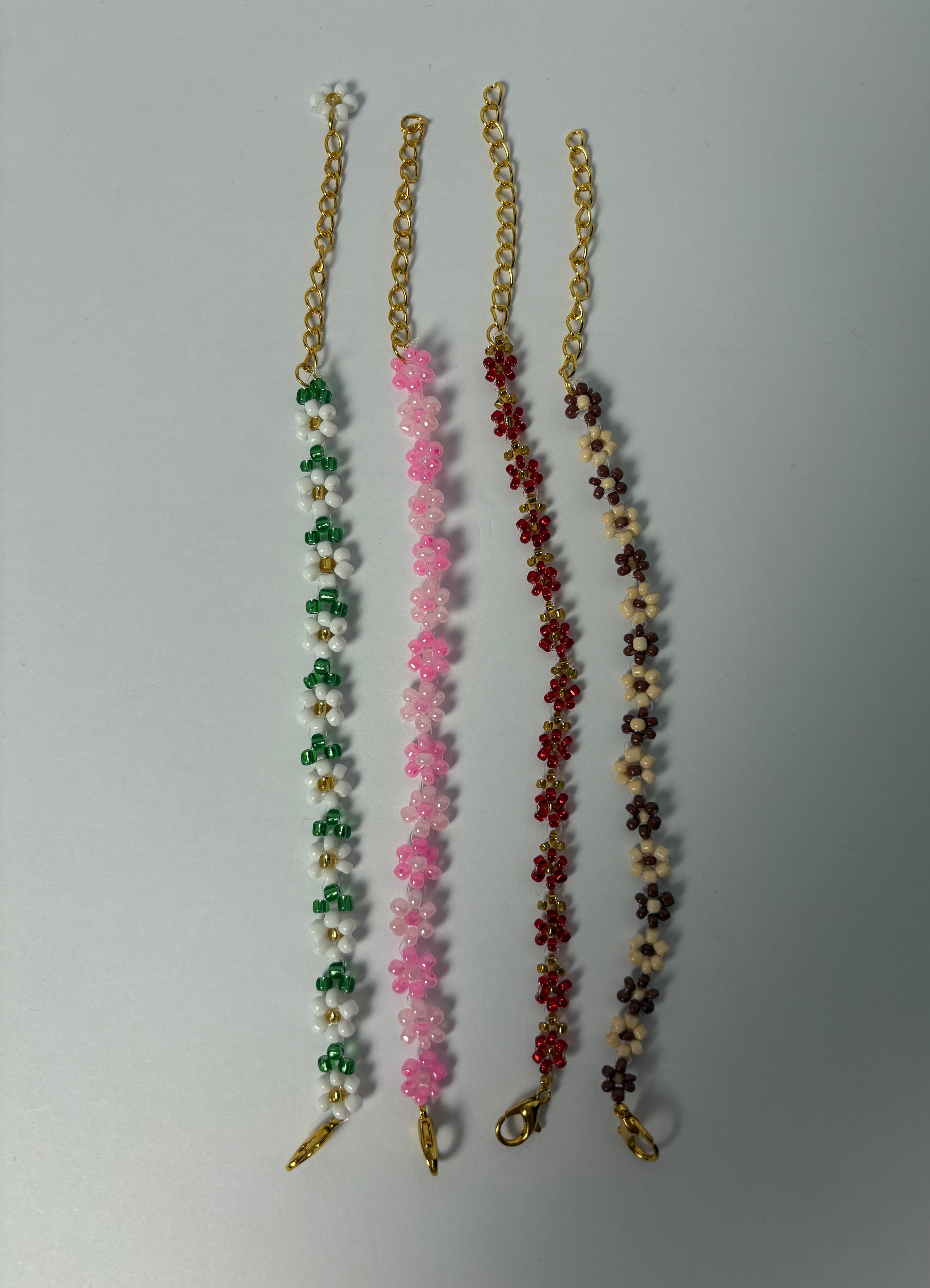 Beaded Flower Bracelets