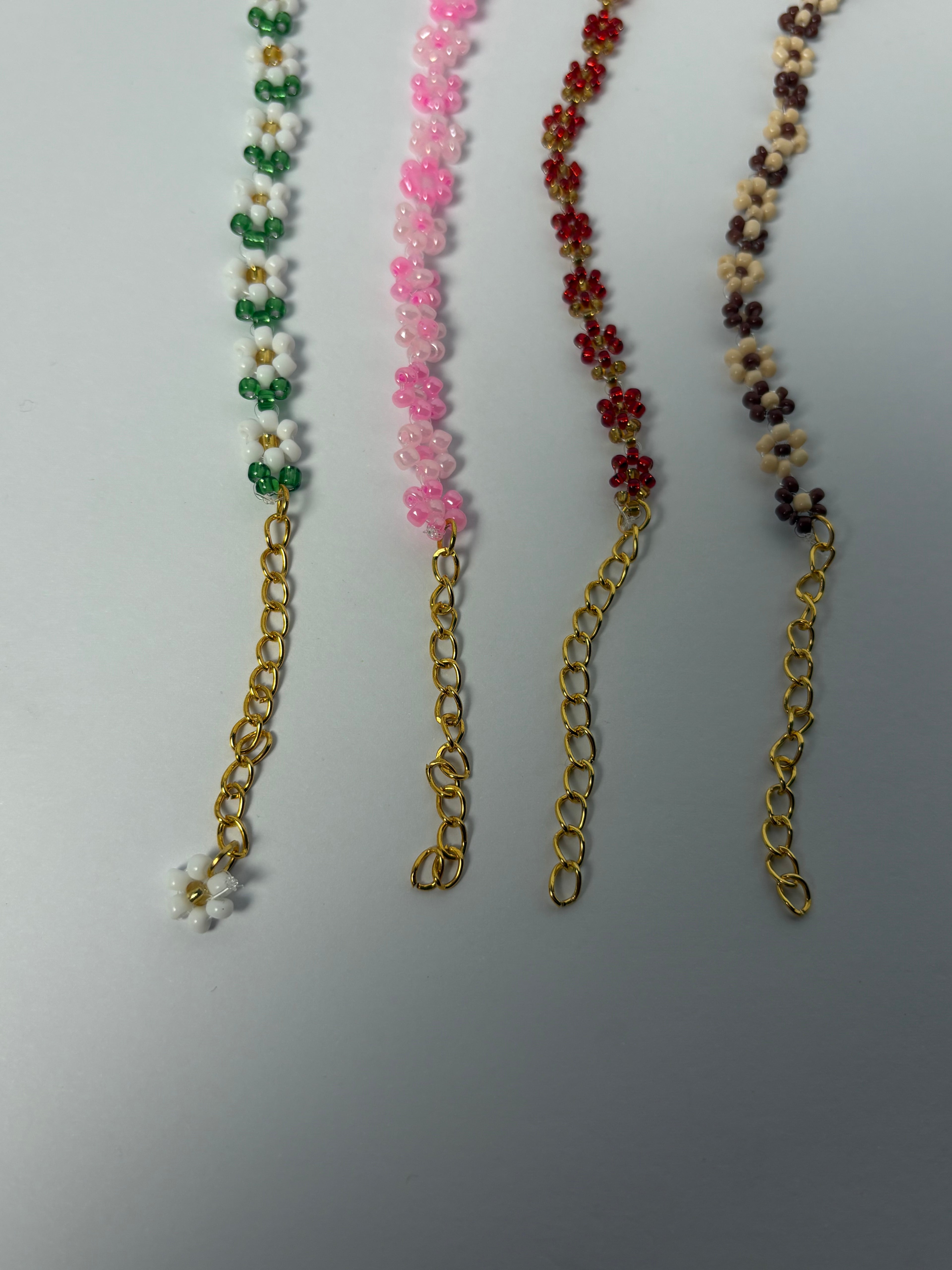 Beaded Flower Bracelets