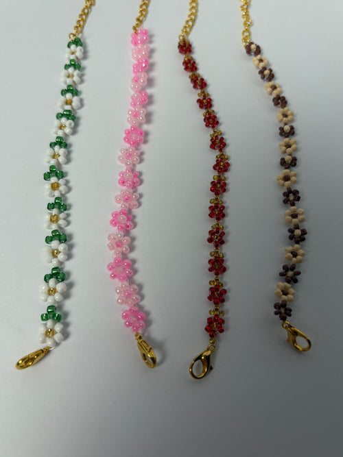 Beaded Flower Bracelets