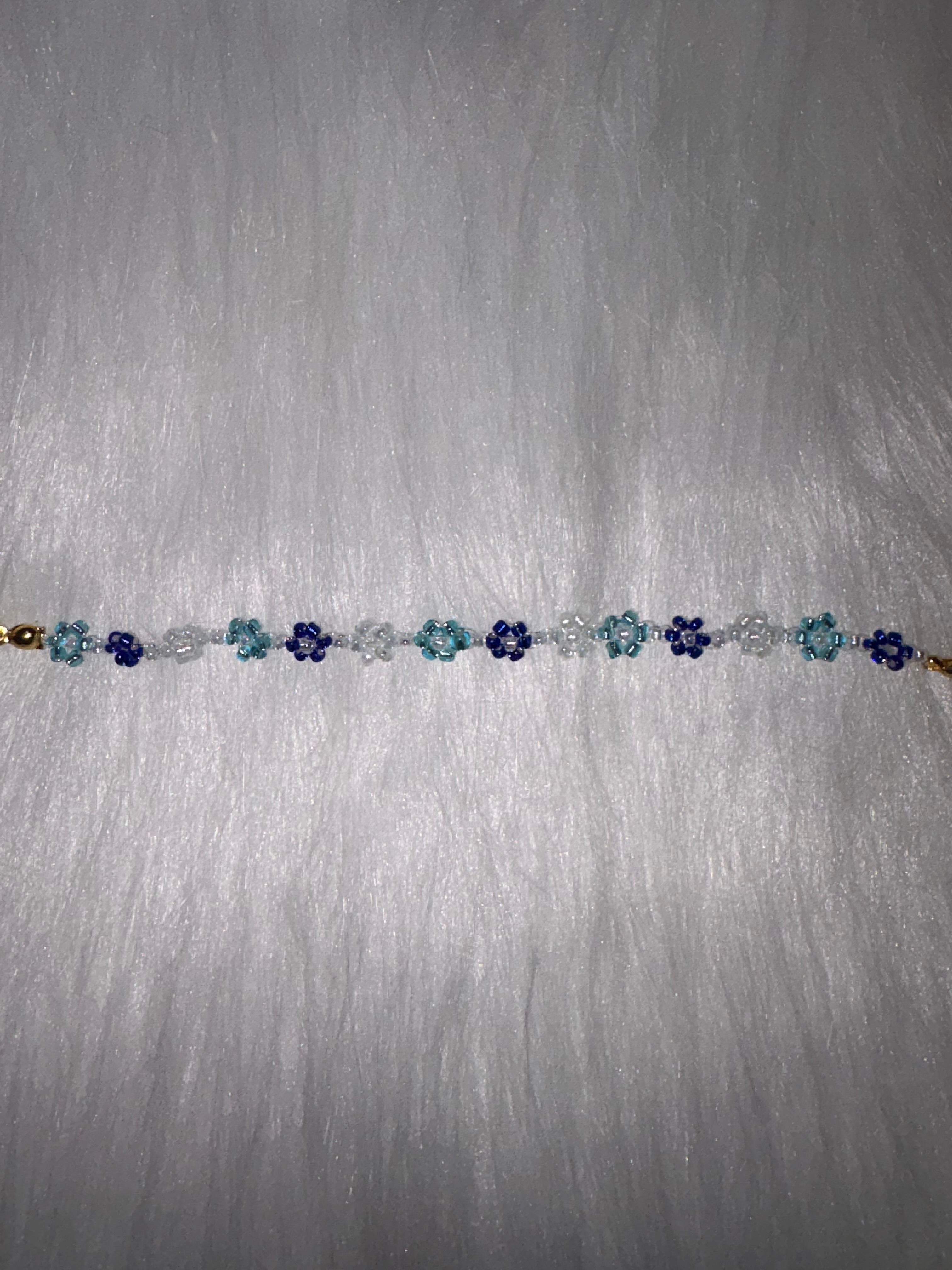 Blue Daisy Bracelet