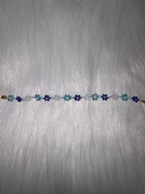 Blue Daisy Bracelet