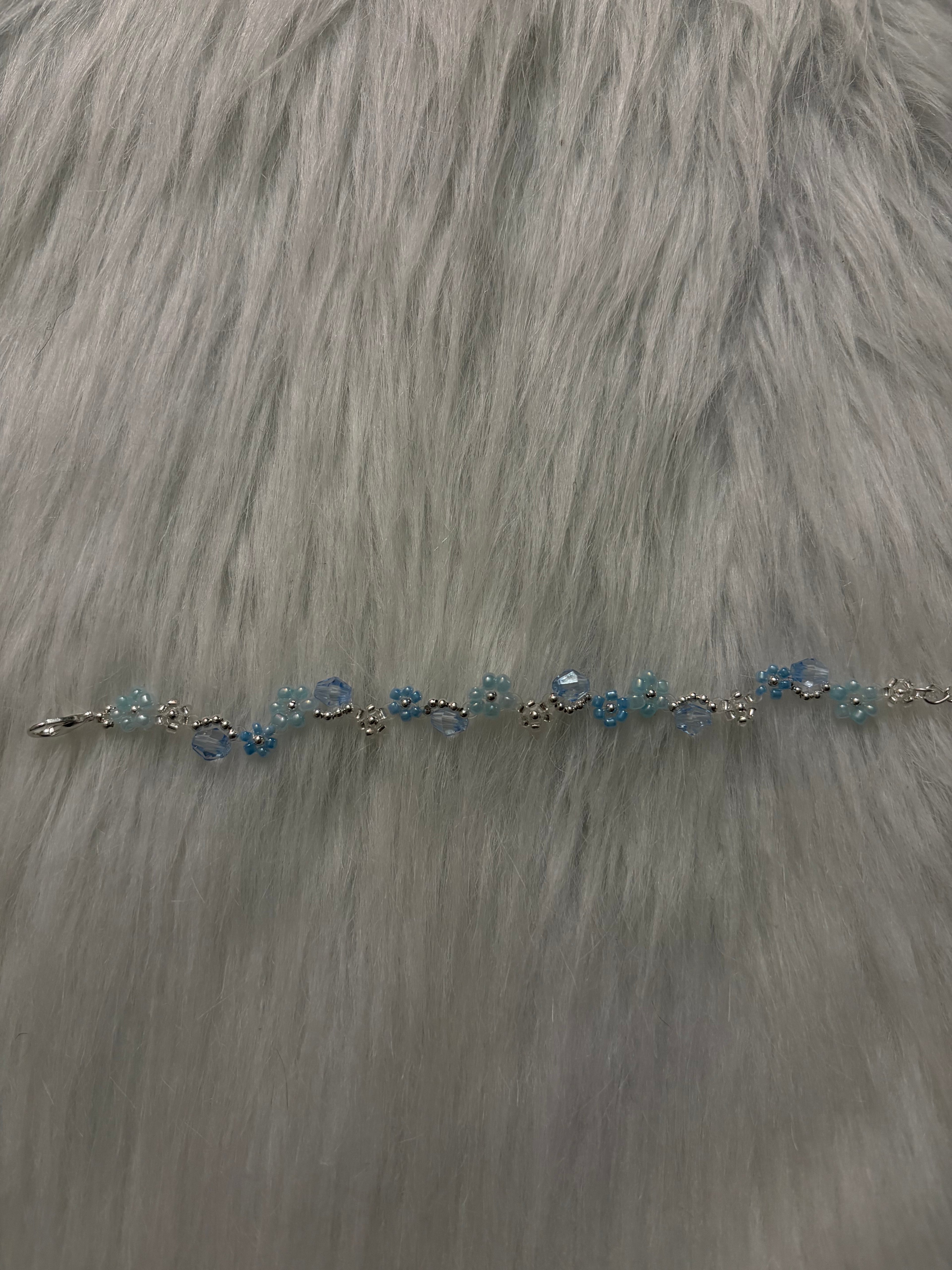 Sky Blue Daisy Bracelet