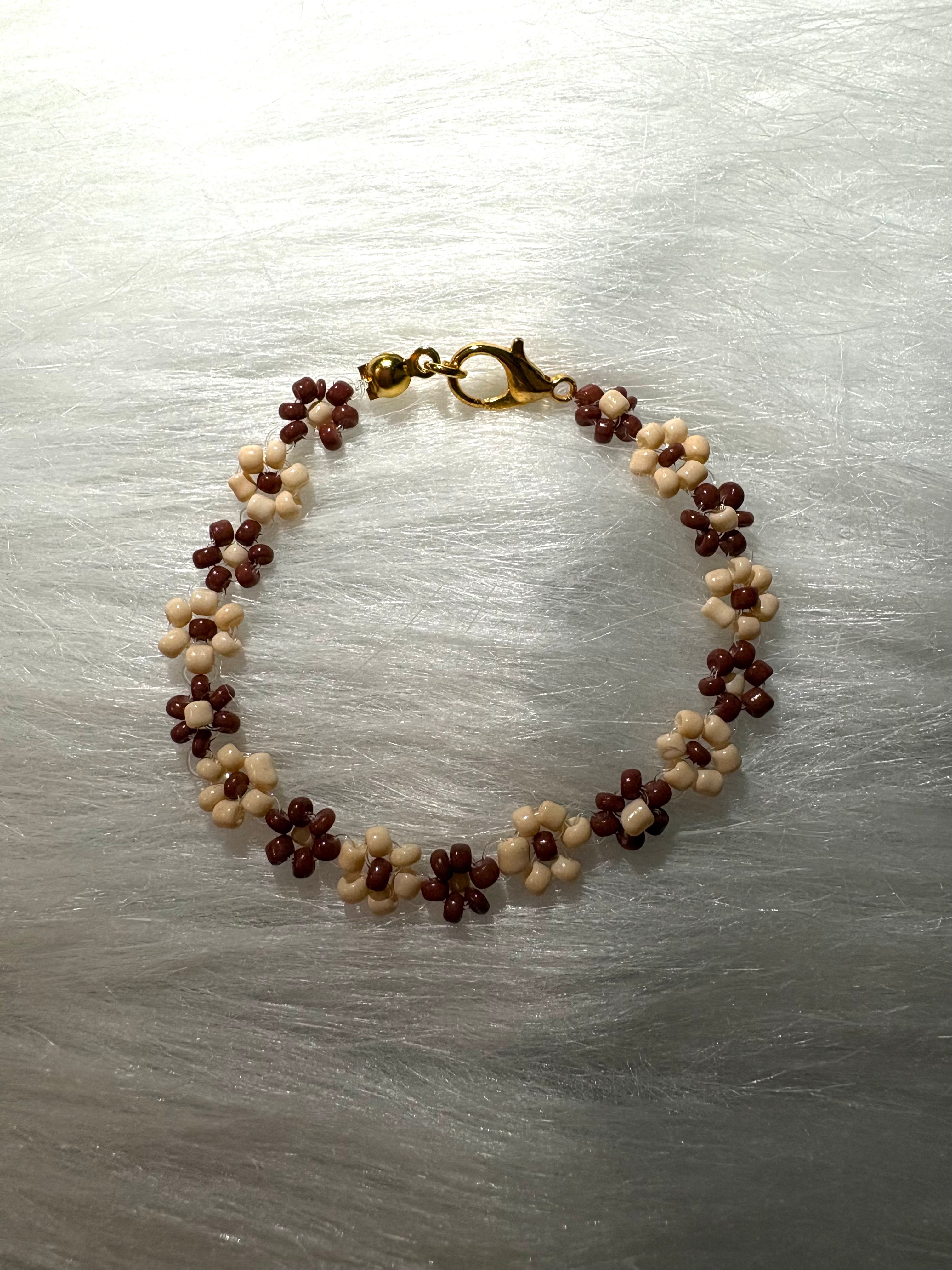Brown Daisy Bracelet