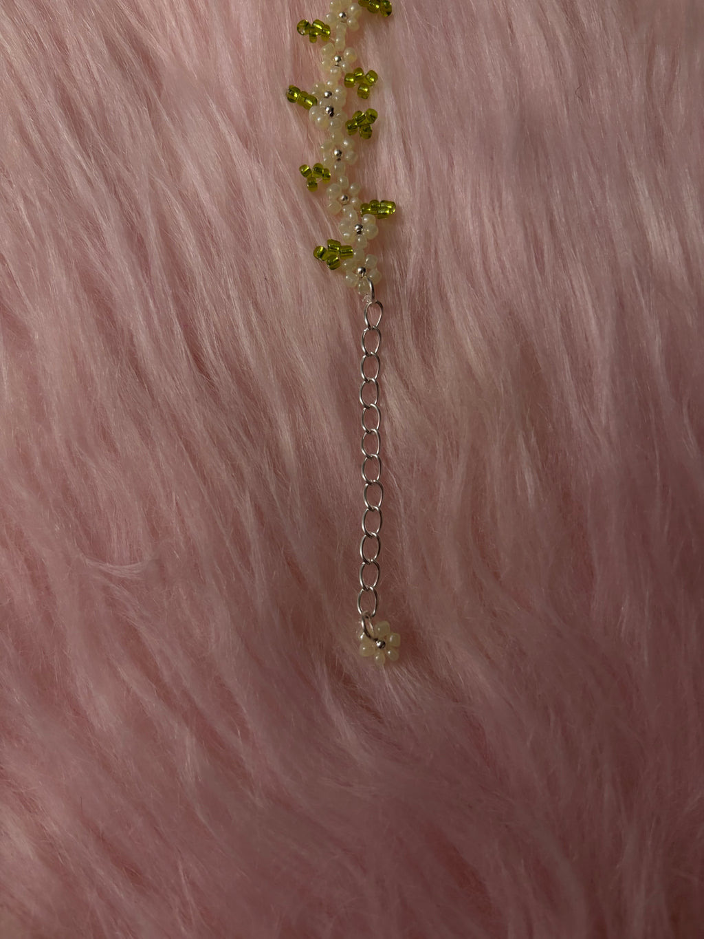 White Floral Daisy Bracelet