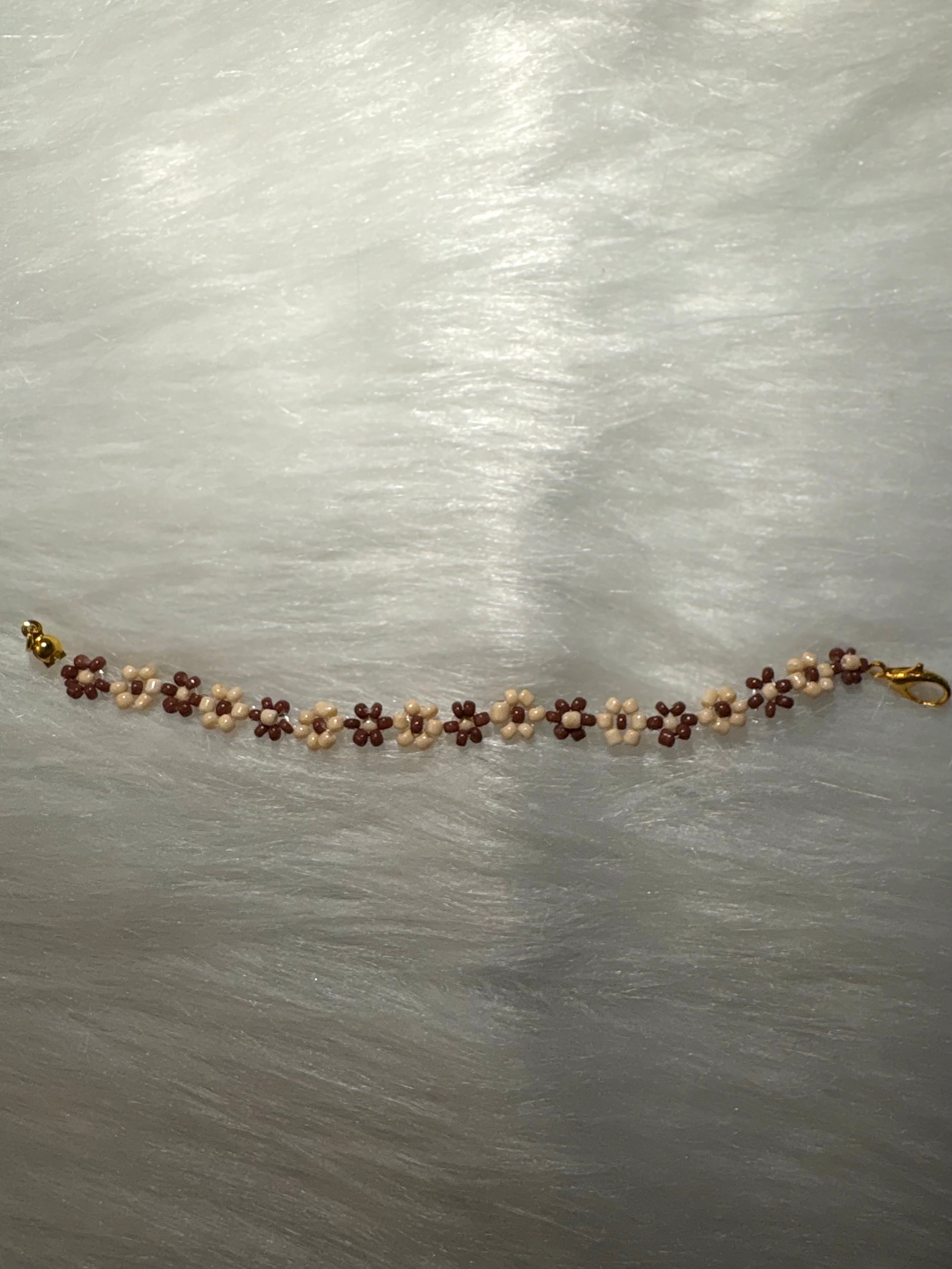 Brown Daisy Bracelet