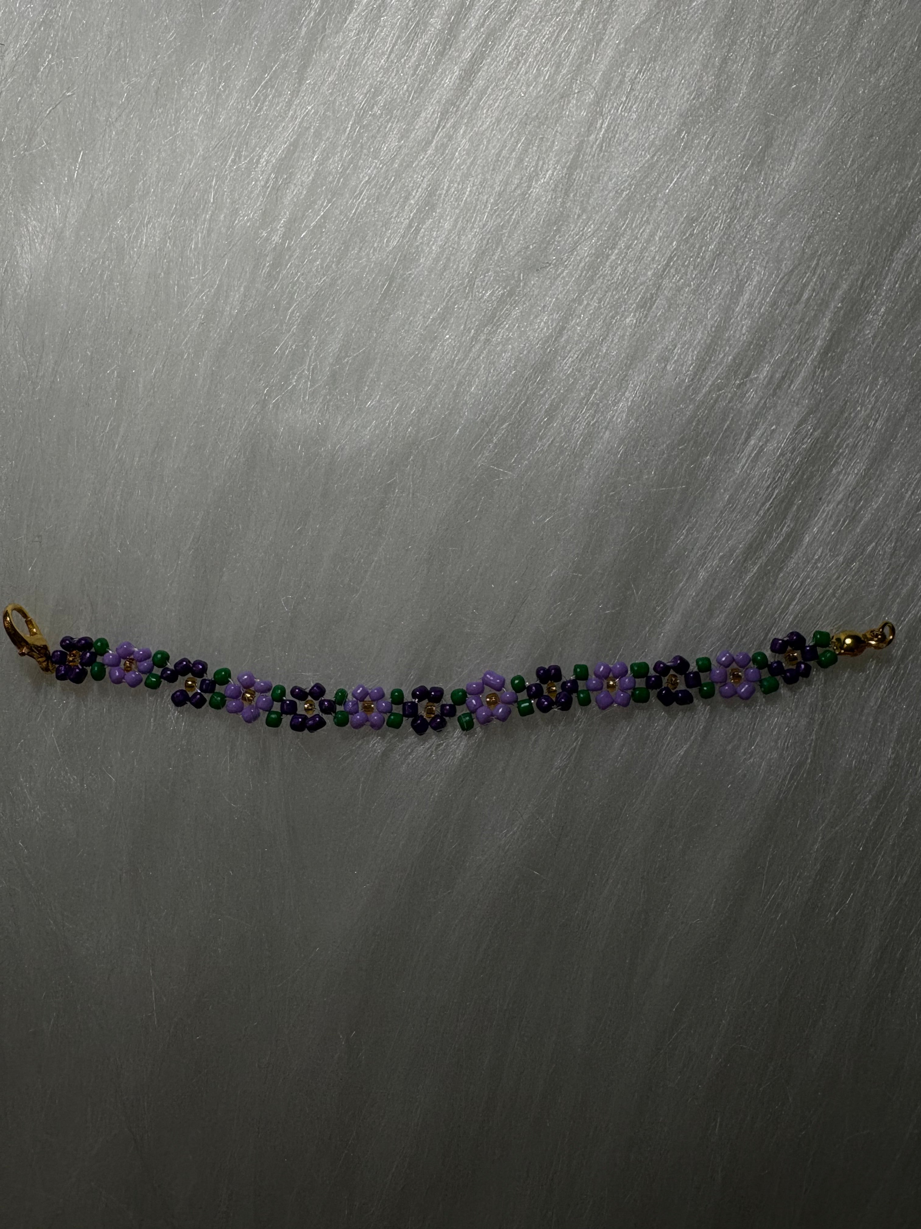 Purple Daisy Bracelet