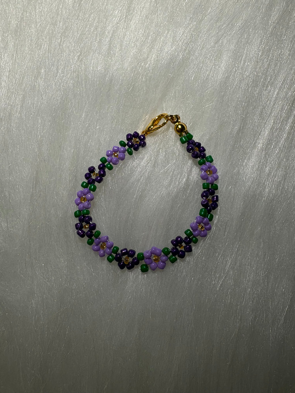 Purple Daisy Bracelet